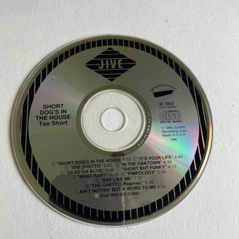 Too Short Short Dog's In The House Jive Records Rap‎ Hip Hop CD Album